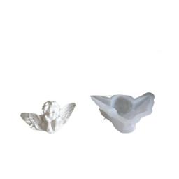 Molde de silicone de 3D anjo ornamentos, DIY artesanal asas, cimento gesso, resina epóxi, decoração da parede, pingente - Image 5