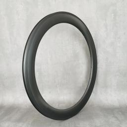 Aro de roda de carbono 700C, conjunto de rodas de bicicleta de estrada, clincher/tubeless/tubular ud fosco, 20-24 furos, roda de freio em V - Image 3