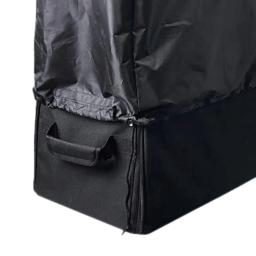 Caixa dobrável para bicicletas, saco de viagem durável, impermeável, preto, para transporte - Image 5