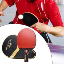 Raquete do ténis de mesa do carbono do treinamento profissional, pá do pingue-pongue da competição, horizontal ou direta, único, 1PC - Image 1