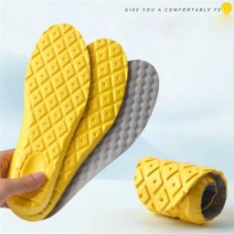 4D Calçados Esportivos Palmilhas, Super Macio, Palmilha para Pés, Cestas de Absorção de Choque, Suporte do Arco, Inserções Ortopédicas - Image 1
