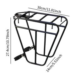Rack dianteiro de bicicleta, suporte para pannier de carga, fácil de instalar, prateleira de bagagem para ciclismo, mountain bike - Image 6