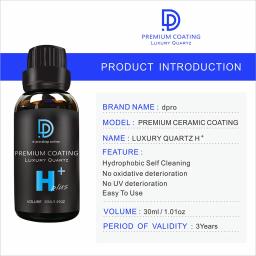 Dpro cerâmica revestimento de carro 9h vidro líquido nano cerâmica carro detalhando pintura cuidados à prova dwaterproof água hidrofóbico anti-risco polonês kit - Image 6