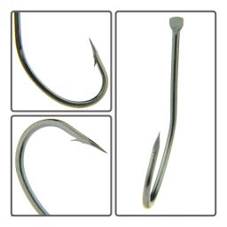 50/100 Pcs MARUSEIGO anzol em caixa boca torto com farpado afiado preto aço de alto carbono ganchos de pesca selvagens - Image 6