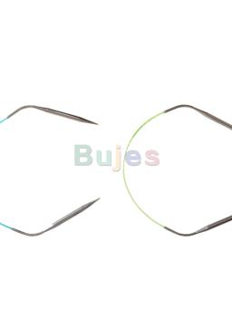 Hiya-Agulhas de tricô circulares em aço inoxidável, cabos circulares flexíveis com pontas de alta qualidade, Hiya Hiya, 30cm - Image 5