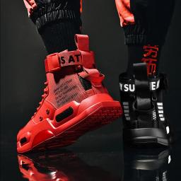 High Top Sneakers para homens, tênis, tendência de basquete, maré de elevação, tênis, frete grátis - Image 6