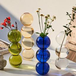 Vaso de vidro para sala de estar, criatividade, mesa hidropônica, arranjo de flores, sala de jantar, simulação de flores, decoração de plantas, recipiente - Image 3