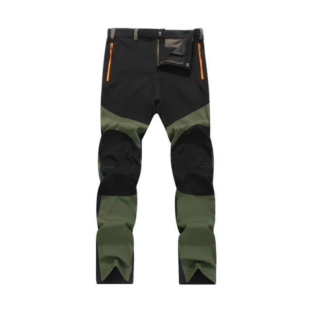 Calças Masculinas Elásticas Impermeáveis para Caminhada e Acampamento - Secagem Rápida, Resistentes ao Desgaste e Anti UV para Escalada e Trekking no Verão