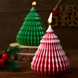 DIY Origami Árvore De Natal Resina Molde, 3D Ornamento, Handmade Vela Perfumada, Moldes De Silicone, Ornamento De Gesso, Presente De Férias - Image 2