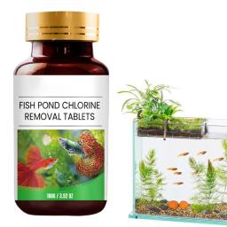 Comprimidos De Remoção De Cloro De Lagoa De Peixes De Aquário Purificador De Água De Tanque De Peixes, removedor De Algas, limpador De Purificação Efervescente - Image 1