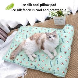 Esteira refrescante para cães e gatos, cobertor lavável, sofá respirável para pet, cama para cães pequenos, médios e grandes, novo, verão - Image 2