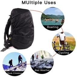 Capa de chuva mochila 30-40l, impermeável, para caminhadas ao ar livre, escalada e pesca, proteção uv, acessórios ao ar livre - Image 4