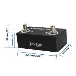 Dual Footswitch para instrumentos eletrônicos, Pedal momentâneo, Muti-efeitos, amplificadores acessórios, TS, TRS Metal - Image 3