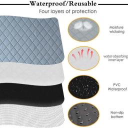 Rabbit Guinea Pig Cage Liner Small Pet Itens Impermeável Anti Slip Bedding Mat Altamente Absorvente Pee Pad para Hamsters Acessórios - Image 3