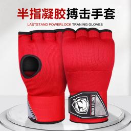 Luvas De Boxe Metade Do Dedo Gel, Envoltório Da Mão, Muay Thai, MMA, Kickboxing, Artes Marciais, Soco, Treinamento De Velocidade, Interno - Image 6