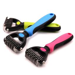 Pente de Depilação Dupla Face, Pet Knot Comb, Multi Funcional, Desbaste, Cabelo Liso, Casa, Gato e Cão, Produtos de Limpeza de Beleza - Image 4