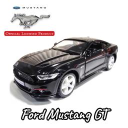 Modelo de carro Metal Diecast para crianças, veículo de coleta em miniatura escala Ford Mustang escala 1:36, brinquedo passatempo para menino, presente de Natal - Image 1