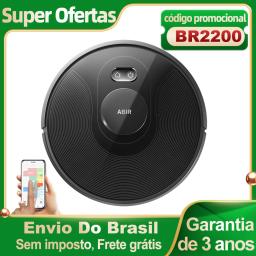 (Código promocional: BR2200)Robô aspirador de pó ABIR X8, navegação a laser lidar, 6500pa sucção, multi-assoalho mapa, Esterilização UV, y forma molhado esfregar, app zonas não-go, Exclusivo Sensor TOF - Image 1