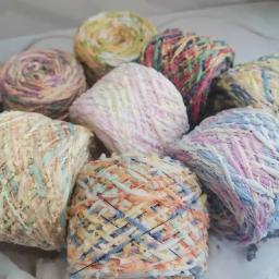 Fio de lanterna tingido especial, fio de crochê chique colorido, fio de tricô para boneca DIY, 50g - Image 2