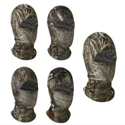 Camuflagem tática máscara facial completa, Balaclava chapéu de caça, Airsoft Paintball, ciclismo de motocicleta, guerra pescoço cachecol, novo - Image 4
