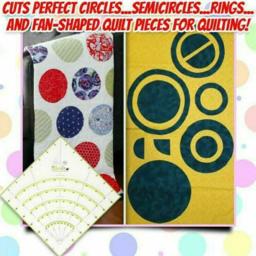 Multifuncional Patchwork Cloth Quilting Régua, Arcs e Fan Quilt Circle Cutter, DIY Costura Artesanato Ferramentas - Image 5