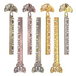 Régua de metal vintage para bordados, ferramenta de medição, artesanato artesanal DIY, acessórios de costura para roupas, papelaria escolar multifuncional - Image 1