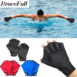 Luvas de natação sem dedos para treinamento aquático, resistência à água, treinamento de pá fitness, Aqua Fit, 1 par - Image 1