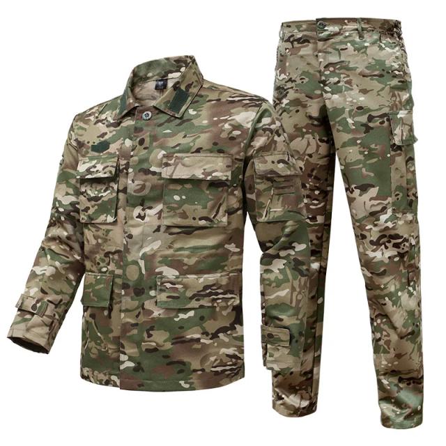 Uniforme Tático Militar Masculino Inverno Respirável Camuflado Jaqueta e Calça