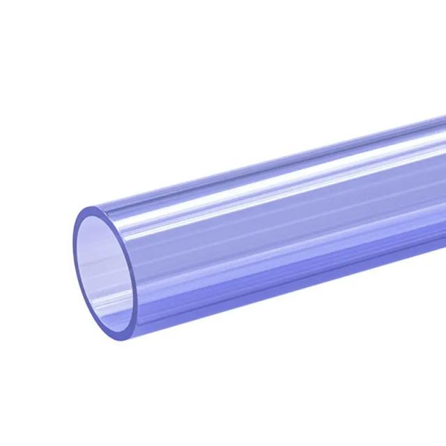 Tubo de PVC Transparente para Aquário com Conector Azul - Suprimentos Transformadores em Diâmetros de 20mm, 25mm, 32mm e 50cm