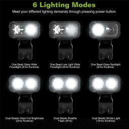 Luz dianteira da bicicleta usb recarregável display de energia luz led à prova dwaterproof água farol lanterna ciclismo acessórios - Image 2