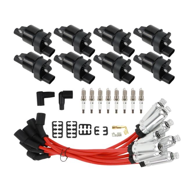 Bobinas de Ignição e Velas de Irídio para GMC Chevy Silverado Tahoe 5.3L UF414 - Kit 8 Peças