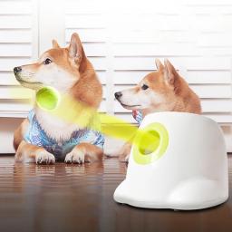Lançador automático de bola para cachorro, dispositivo de lançamento para animais de estimação, 3/6/9m de seção, emissão com 3 bolas, treinamento para cães - Image 1
