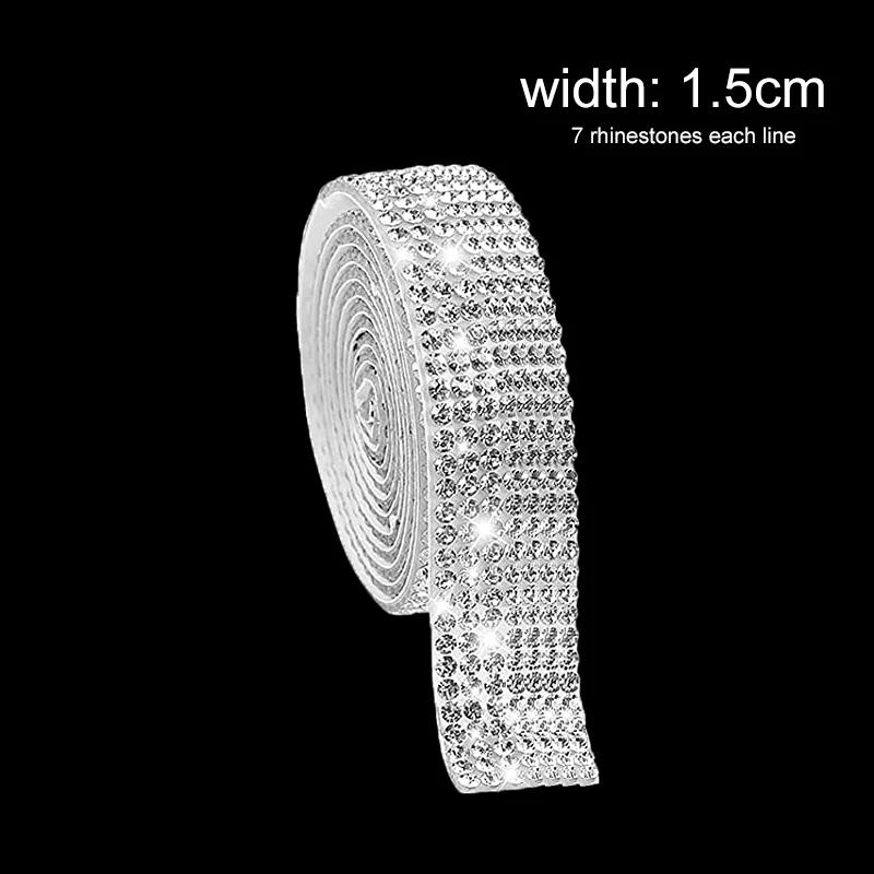 1 folha 12x20cm auto adesivo de cristal strass cola fita diamante decoração diy adesivo para artes artesanato decoração do telefone do carro - Image 1