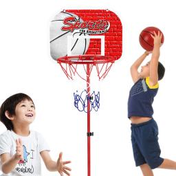Aro de basquete ajustável, 34*170cm, rack de suporte para 1-14 anos, crianças, bebês, esporte interno e externo, bola de encosto, brinquedo de tiro, crianças - Image 1