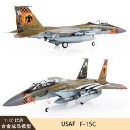 Diecast Metal Liga 1/72 Escala F-15C F15C USAF Aeronaves Lutador Avião Réplica Modelo Brinquedo Para Coleções - Image 4