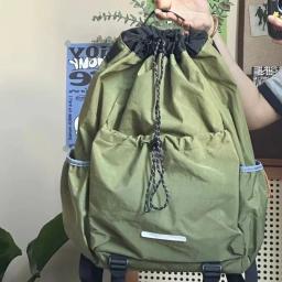 Unisex dobrável leve alpinista mochila, grande capacidade, cordão casual, saco de badminton, esportes mochila, bolsa de viagem, novo - Image 4
