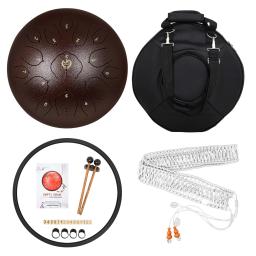 14 polegadas 15-tom chave de d aço língua tambor zen práticas equipamento exercício espírito meditação instrumento de percussão com peças - Image 2