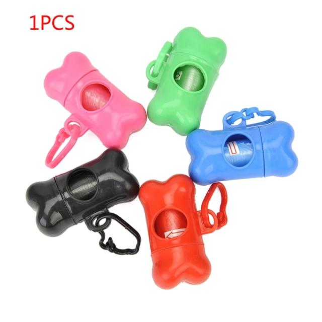 Dispensador de Sacos para Cocô de Cachorro com Suporte para Lixo - Suprimentos Práticos para Pets
