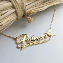 Colares personalizados com nome para mulheres e meninas, jóias personalizadas, nota musical, coração, beleza - Image 3