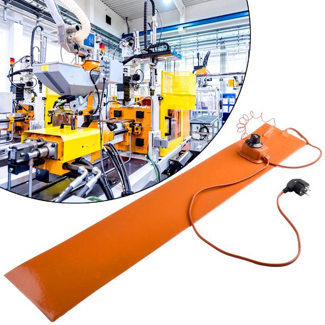 Almofada de aquecimento de silicone para guitarra lateral com controlador, EU Plug, 200 graus, 15x91.5cm, 220V, 1200W-1300W