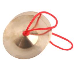 Hand Percussion Orff Instruments, Cobre, Cymbal, Criança, Crianças, Pré-escolar, Educação precoce, Buddhist Chimes, Brinquedos do presente, 9cm, 2pcs - Image 2