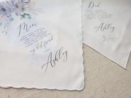 Presente para mãe da noiva, presente de casamento para pai da noiva, lenço personalizado para pais, presente de agradecimento da noiva - Image 2