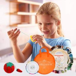 Kit De Costura De Bordado Com Saco De Armazenamento, Kit Completo De Artesanato, Iniciantes Instruções Incluídas - Image 2
