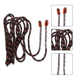 Cabo de segurança para escalada, corda de rapel, equipamento para esporte ao ar livre, preto e laranja, espessura de 8mm, 1pc, 5 m - Image 6