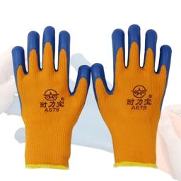 Luva protetora de látex para homens, nylon flexível ou poliéster, material de segurança profissional, 1 par - Image 5