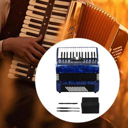 Acordeão Instrumento Musical com Alças, Piano Educativo, Música, Amante, Iniciantes, Adultos, Estudantes, 41 Teclas, 120 Baixo - Image 2