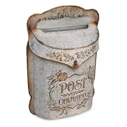 Parede ao ar livre caixa de correio carta estilo retro decoração artesanato metal fixado na parede post farmhouse post - Image 5