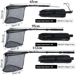 Sougayilang-Dobrável Rede de Pesca com EVA Handle, dobrável Pólo Telescópico, Durável Nylon Material Mesh, Tudo para Pesca Pesca - Image 2