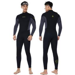 Pele De Mergulho De Manga Completa De Neoprene Premium Para Homens, Fatos De Zíper No Peito, 3mm, 2mm, Caça Lança, Mergulho, Surf, Canoagem, Mergulho - Image 3