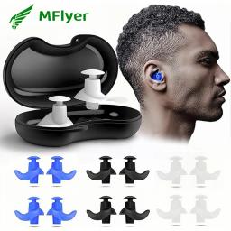 Reutilizável Soft Silicone Ear Plugs, tampões à prova d'água para natação, surf, mergulho e outros esportes aquáticos, 6 pares - Image 1